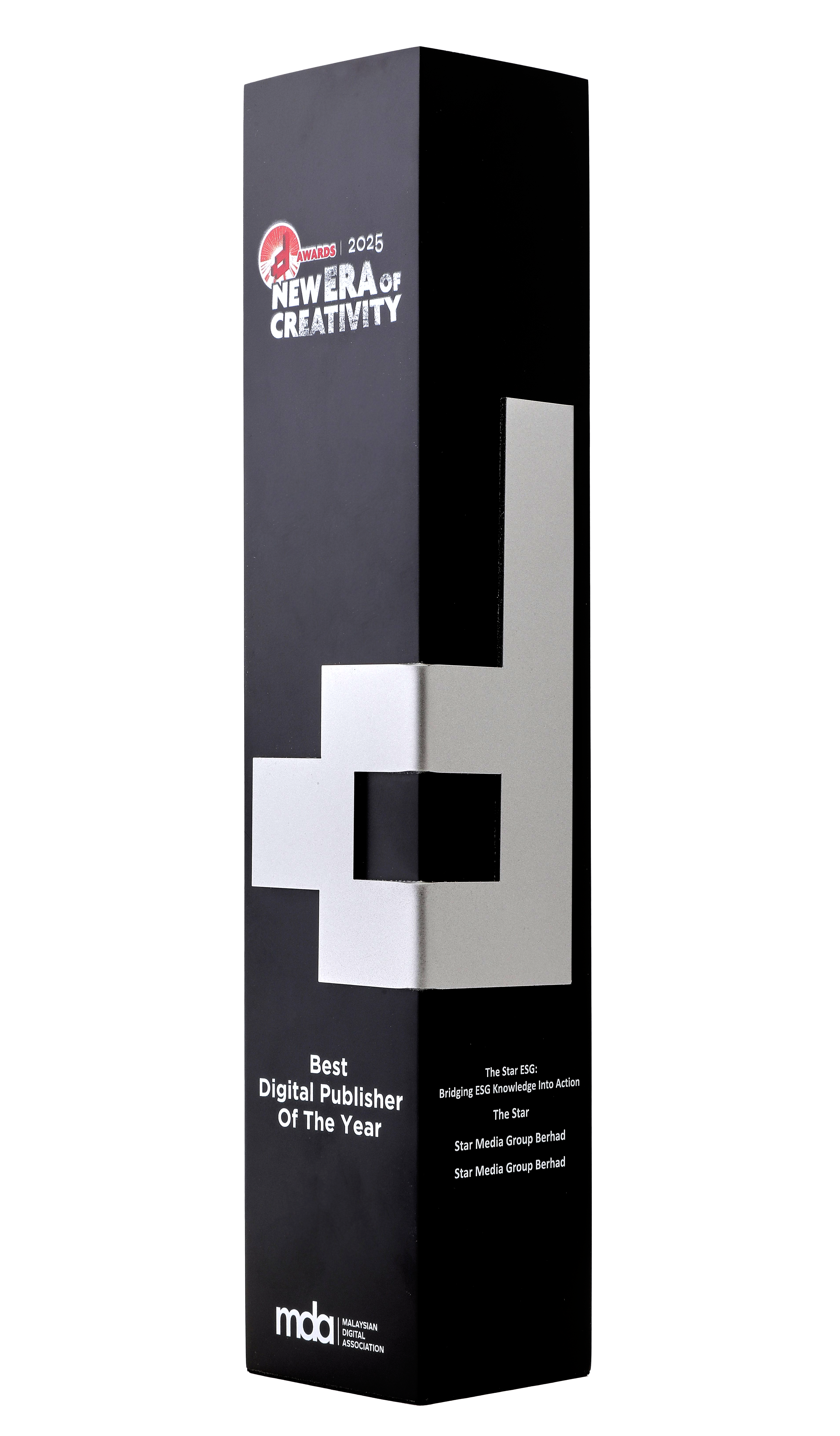 Silver Award in Digital Publisher Of The Year - The Star ESG
